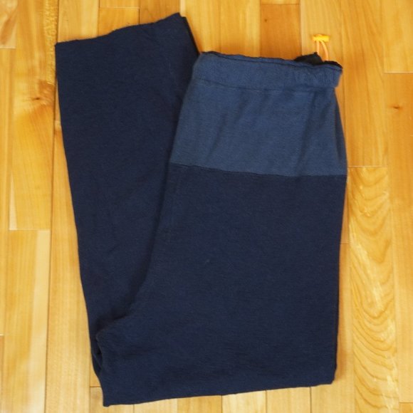 Free People Movement Harem Blue Elastic Drawstring Waist Pants Size Medium - Picture 2 of 4